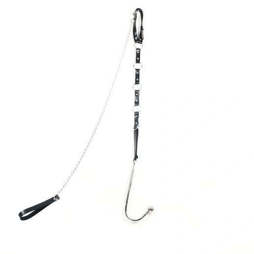 Anal Hooks and 5853 Collar Leash with Anal EverydayUse Kinky Hook 1006